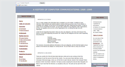 Desktop Screenshot of historyofcomputercommunications.info